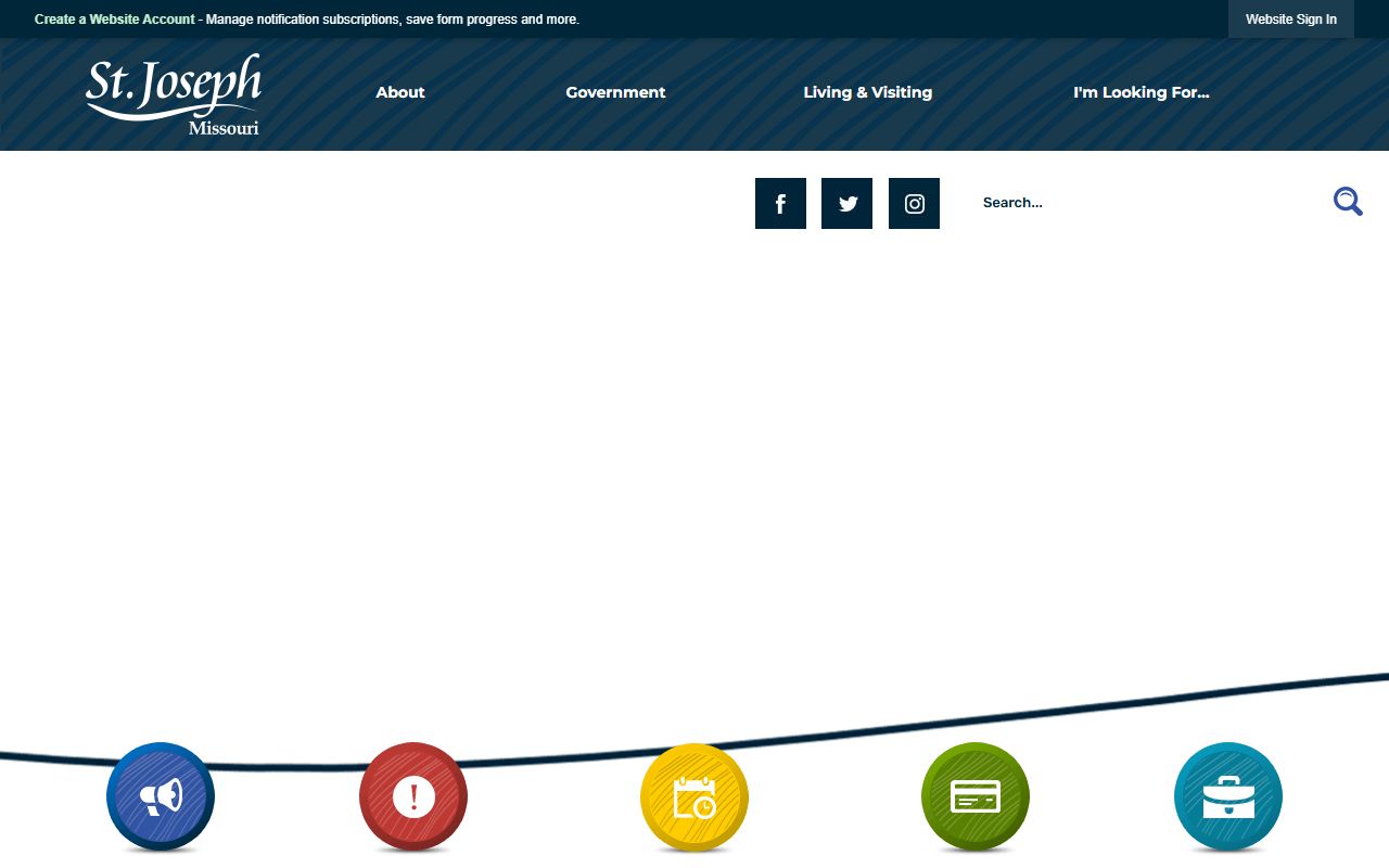 St. Joseph Municipal Court website for Buchanan County traffic ticket records