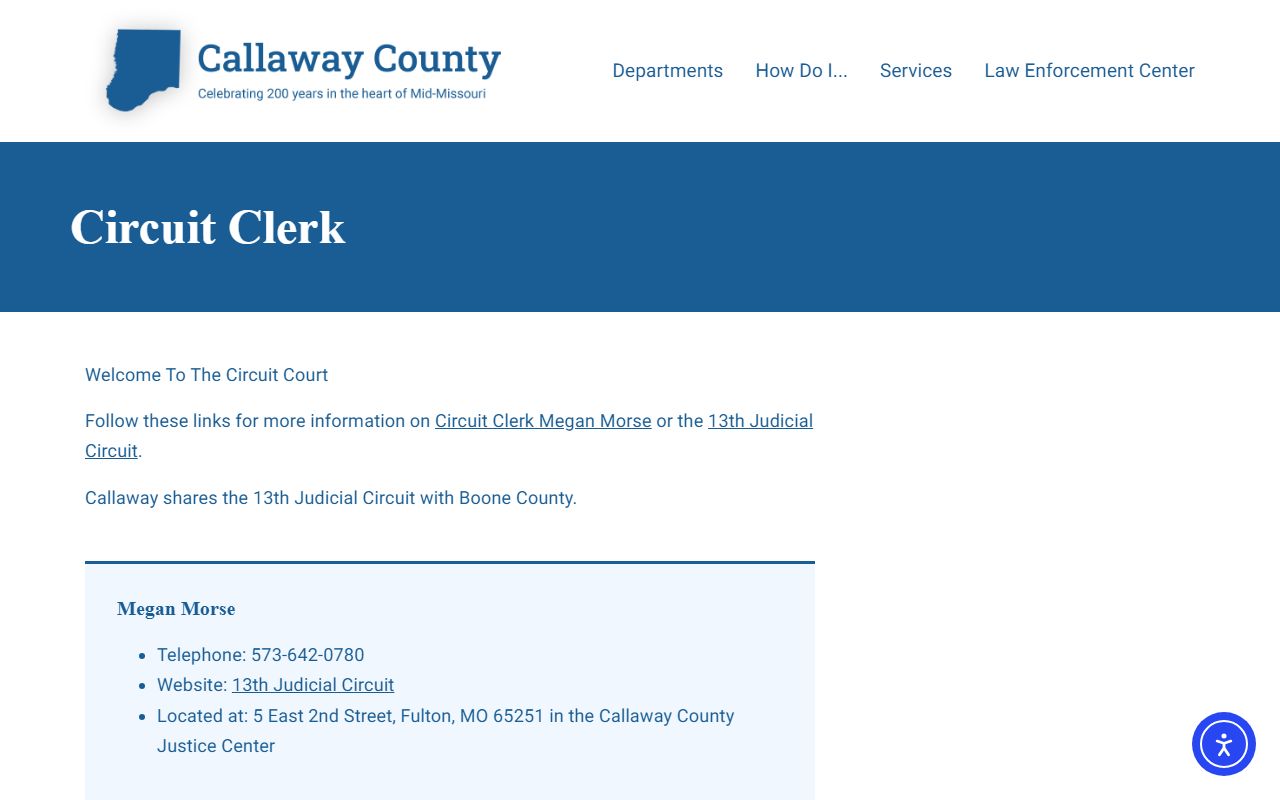 callaway county circuit court traffic ticket records