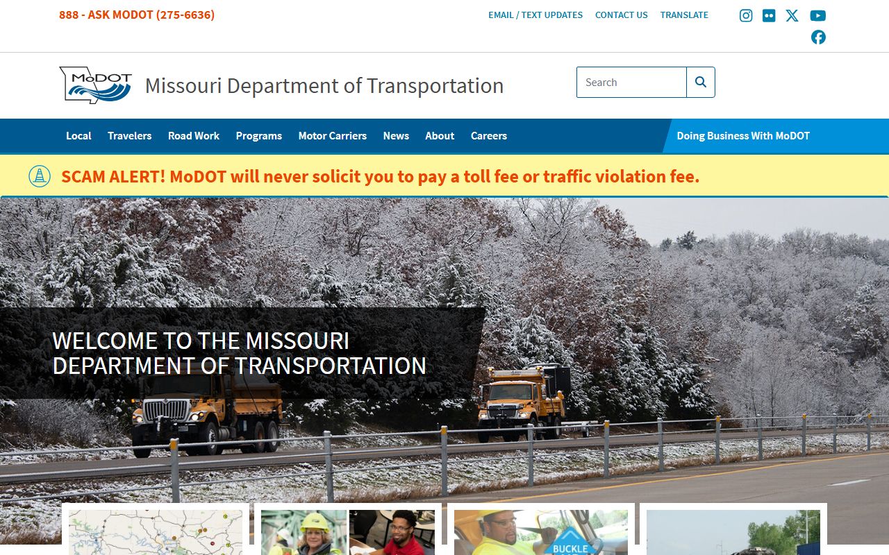 Missouri Department of Transportation traffic safety programs related to traffic ticket records